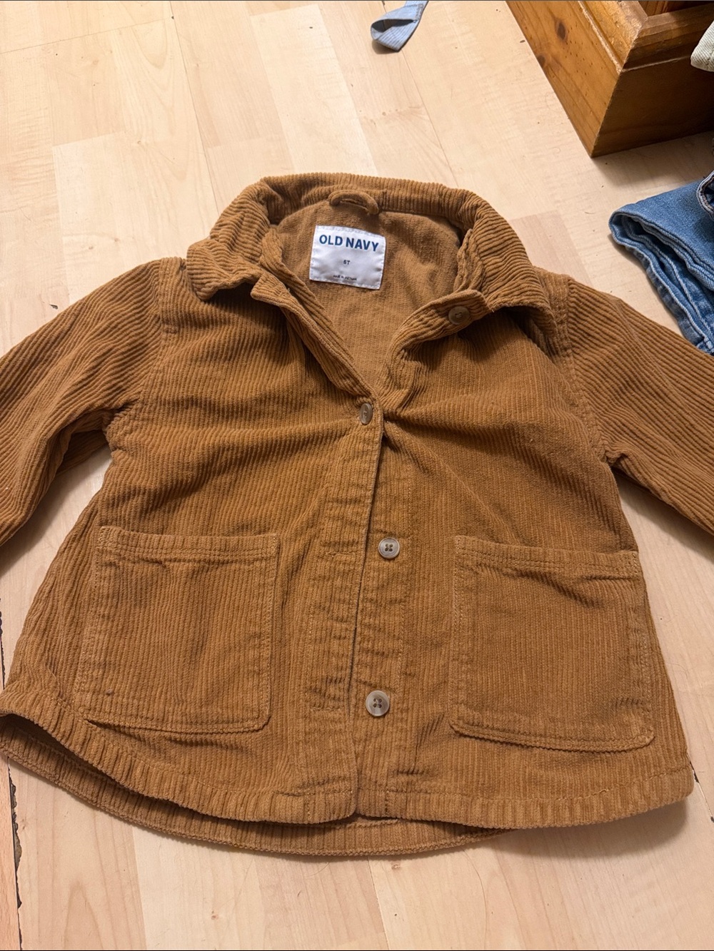 Old Navy Kids' Corduroy Jacket in Rust Brown